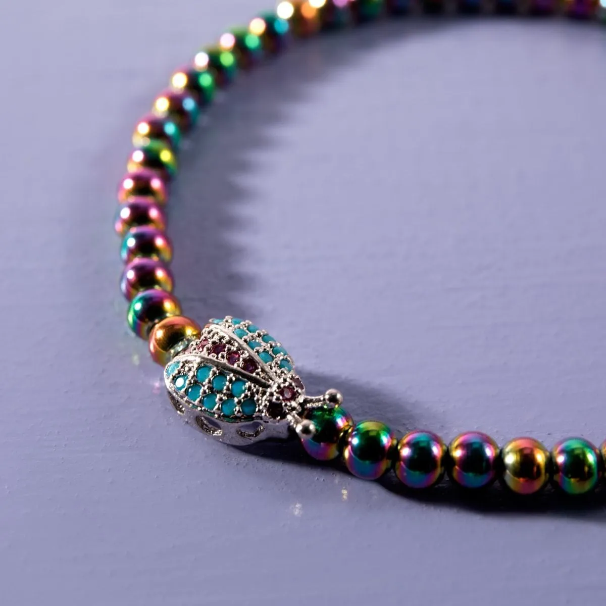Lucky Bug | Unicorn Silver | Crystal Ladybug