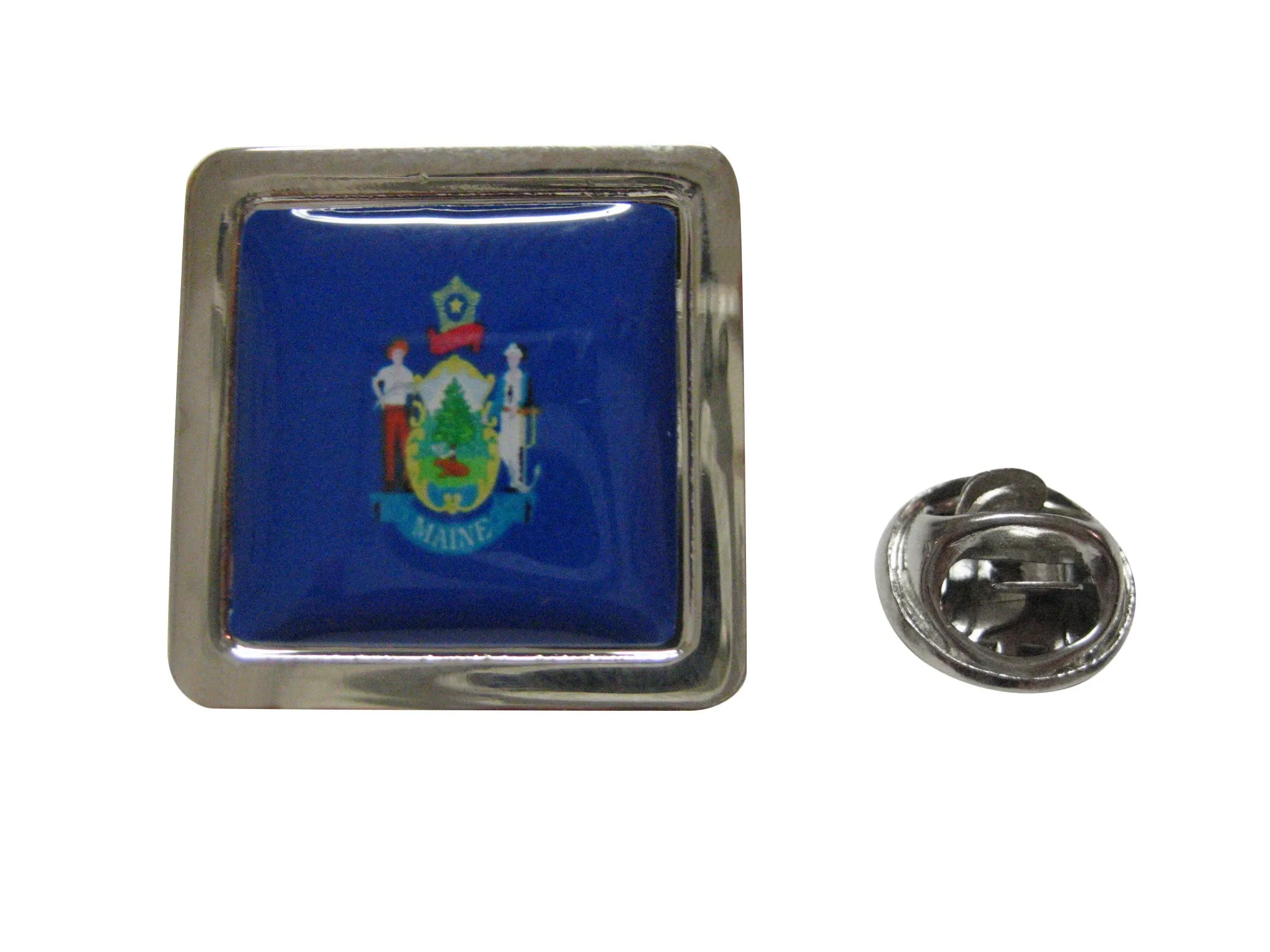 Maine Flag Design Lapel Pin