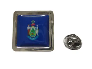 Maine Flag Design Lapel Pin