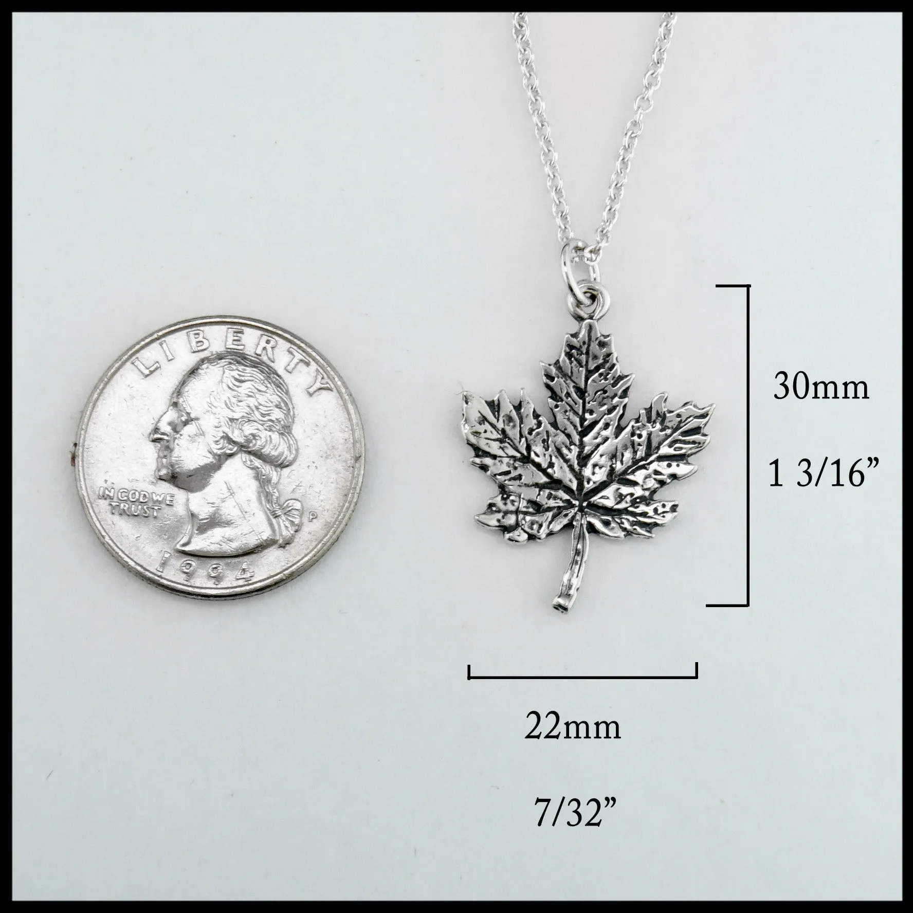 Maple Leaf Pendant and Earring Set