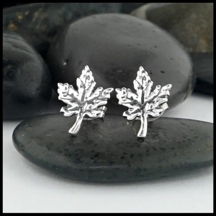 Maple Leaf Pendant and Earring Set