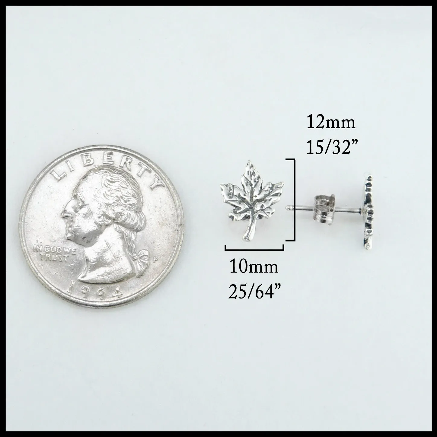 Maple Leaf Pendant and Earring Set