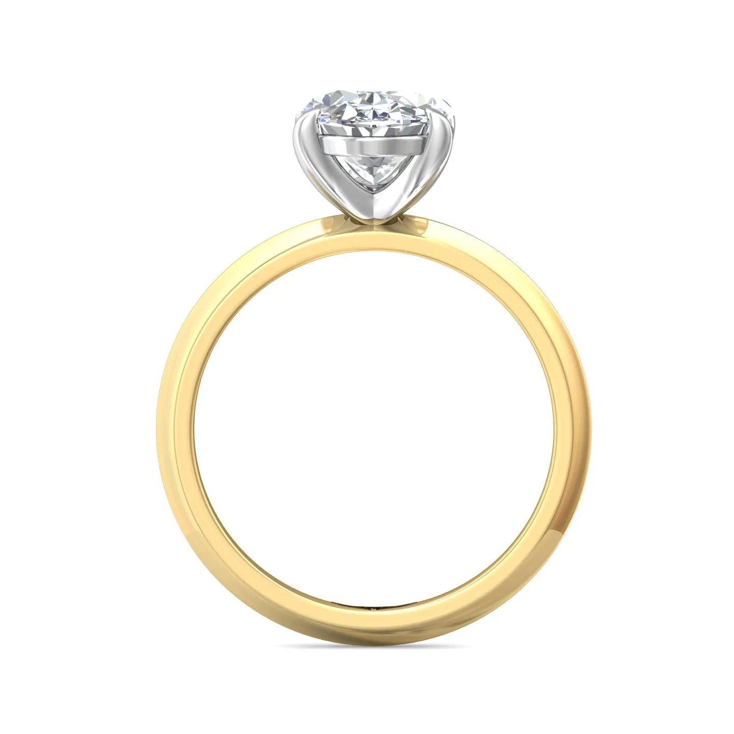 Martin Flyer Solitaire Oval Engagement Ring DERS35SOVYZPL-10.5X7.5OV