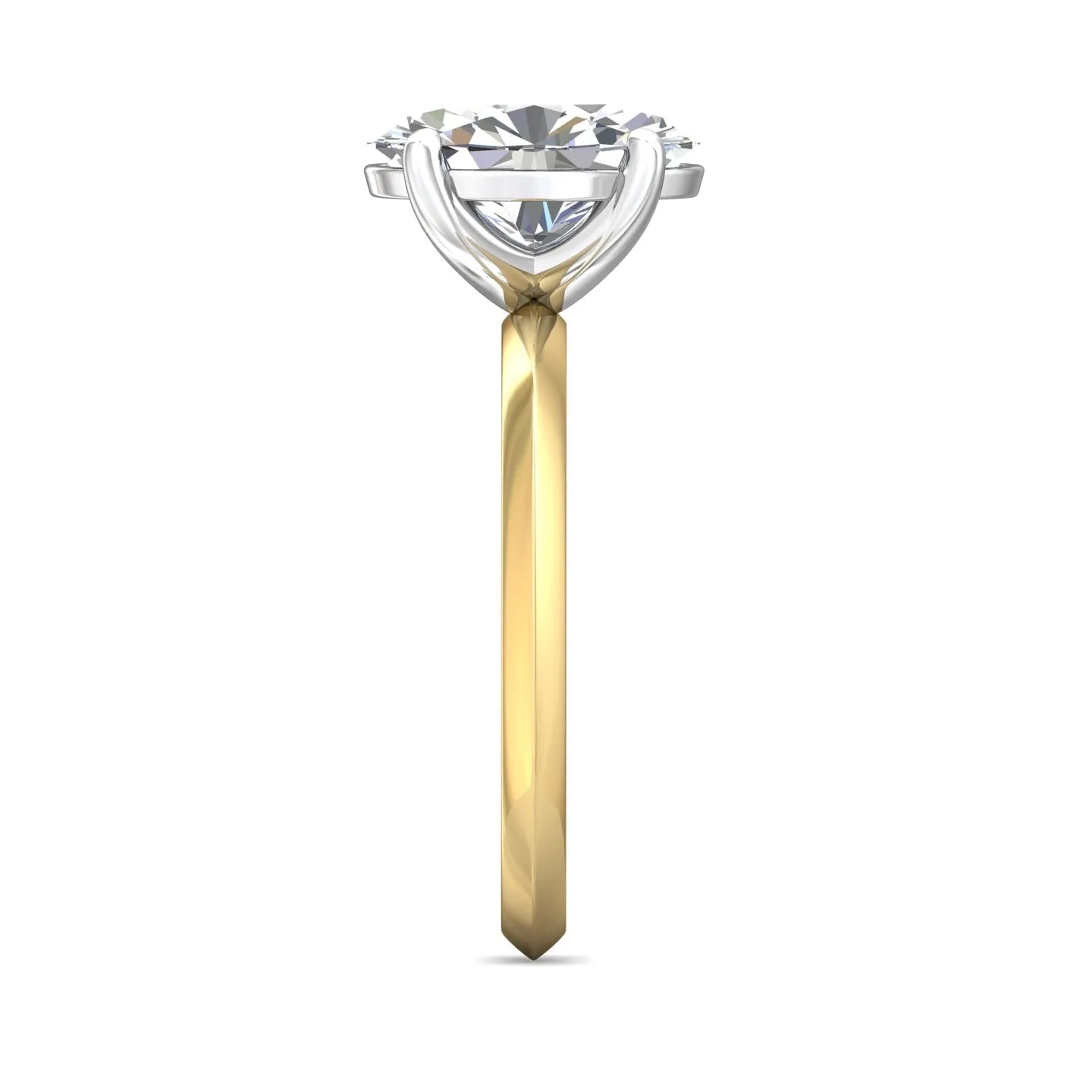 Martin Flyer Solitaire Oval Engagement Ring DERS35SOVYZPL-10.5X7.5OV