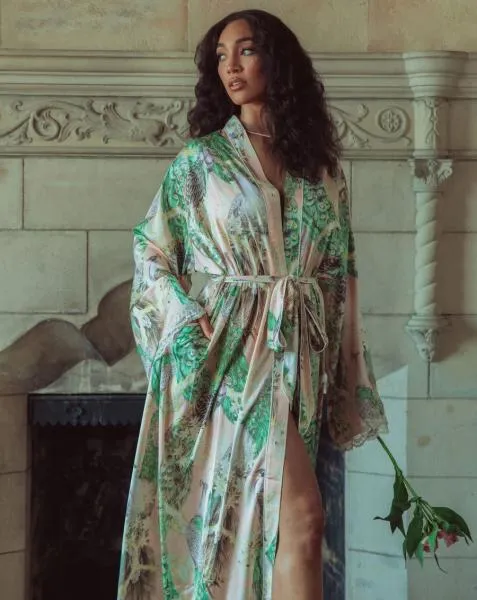 Maxi Robe - Poised Peacock -