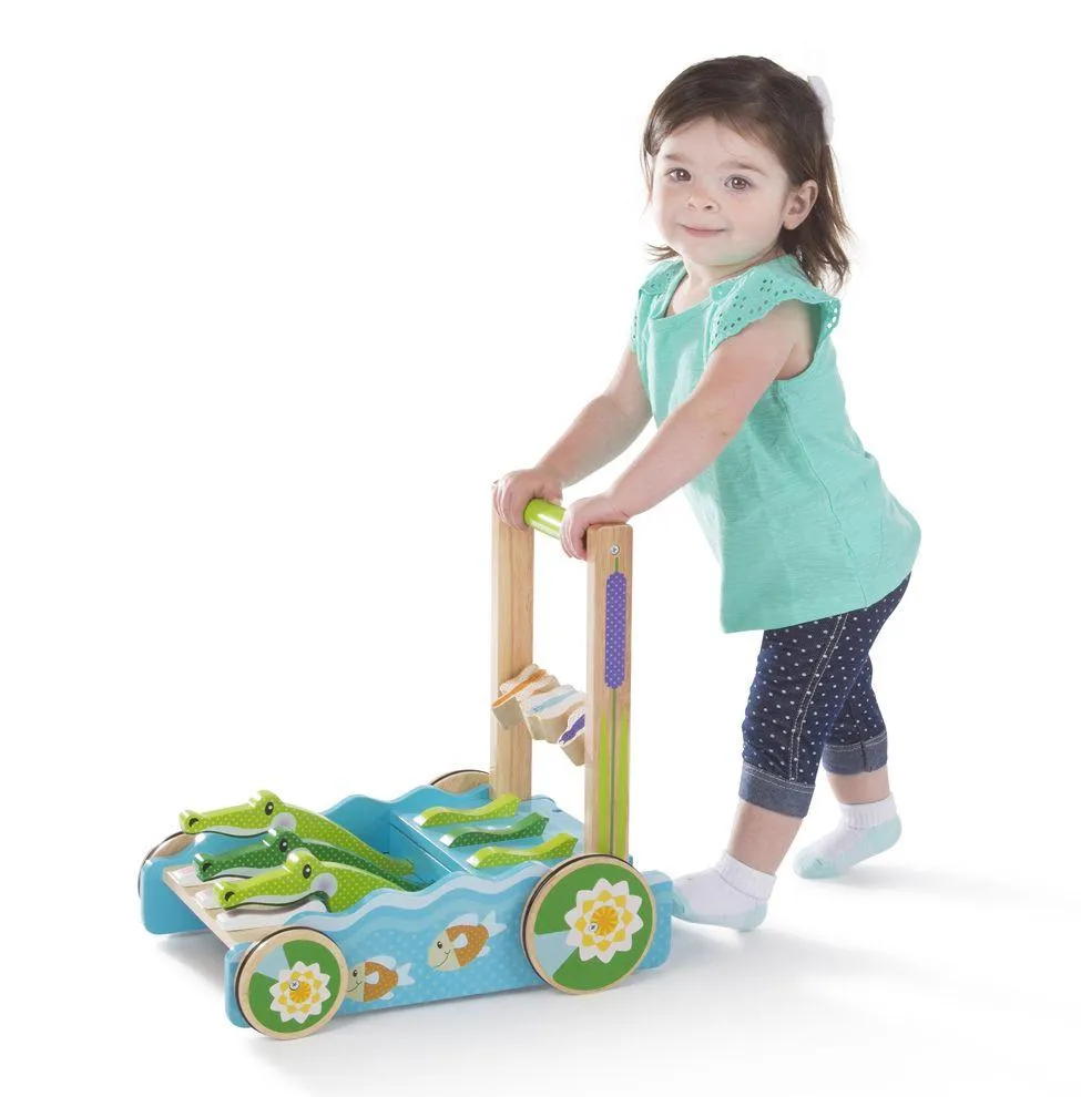 Melissa & Doug Chomp & Clack Alligator Push Toy