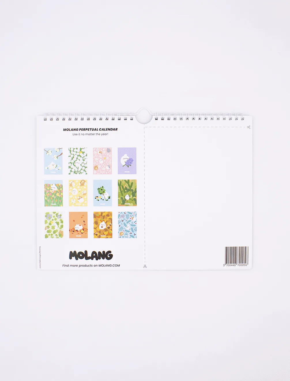 Molang Perpetual Calendar - Plant Lover theme