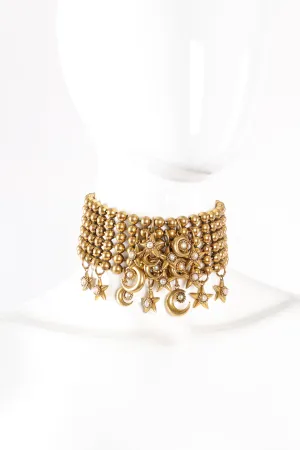 Moon & Stars Ball Bead Choker