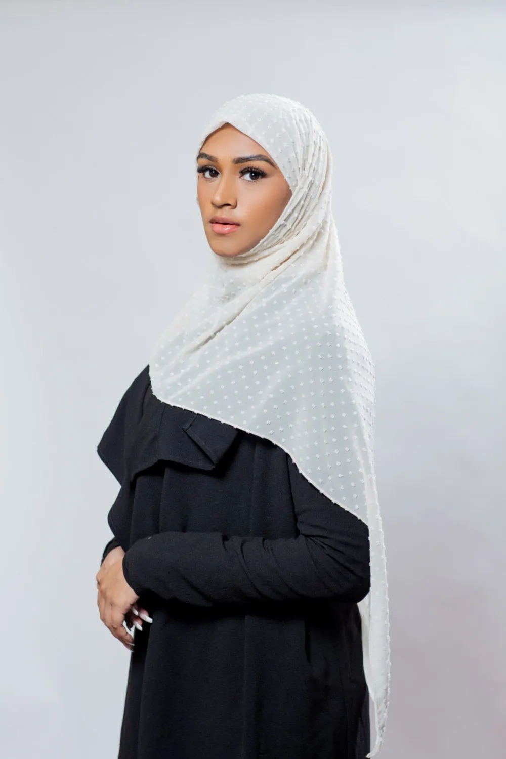 Mosaic Butti Chiffon | Ivory