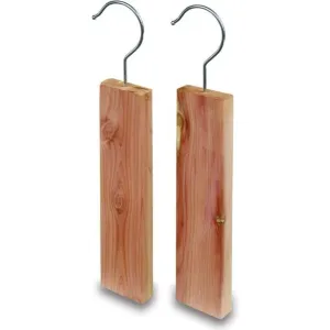 Moth Repellent Cedar Blocks with Hooks, from Redecker