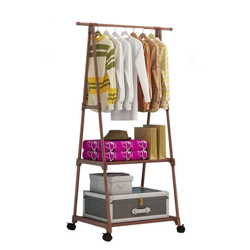 Multi-functional Triangle Simple Coat Rack with Wheels