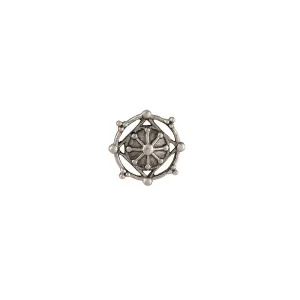 Naksh Silver Nosepin, Clip on by MOHA