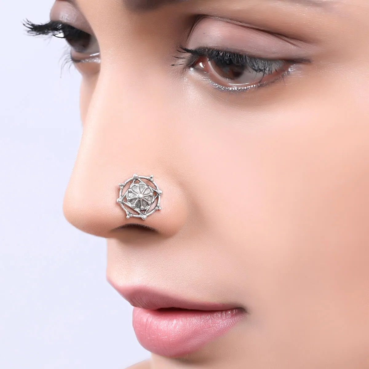 Naksh Silver Nosepin, Piercing by MOHA