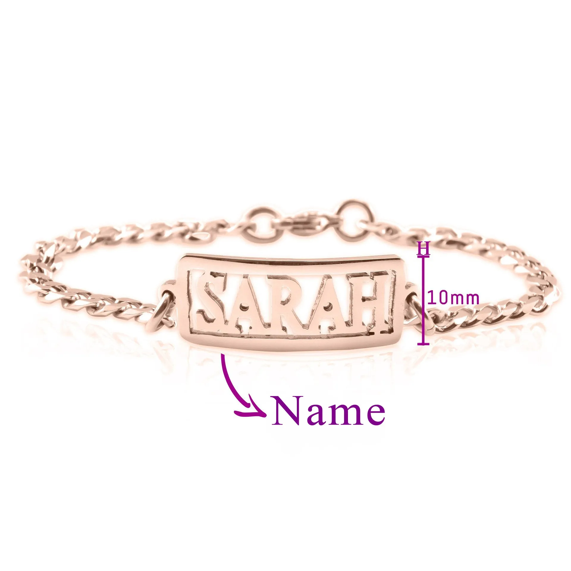 Name Bracelet (Birthstones Optional)