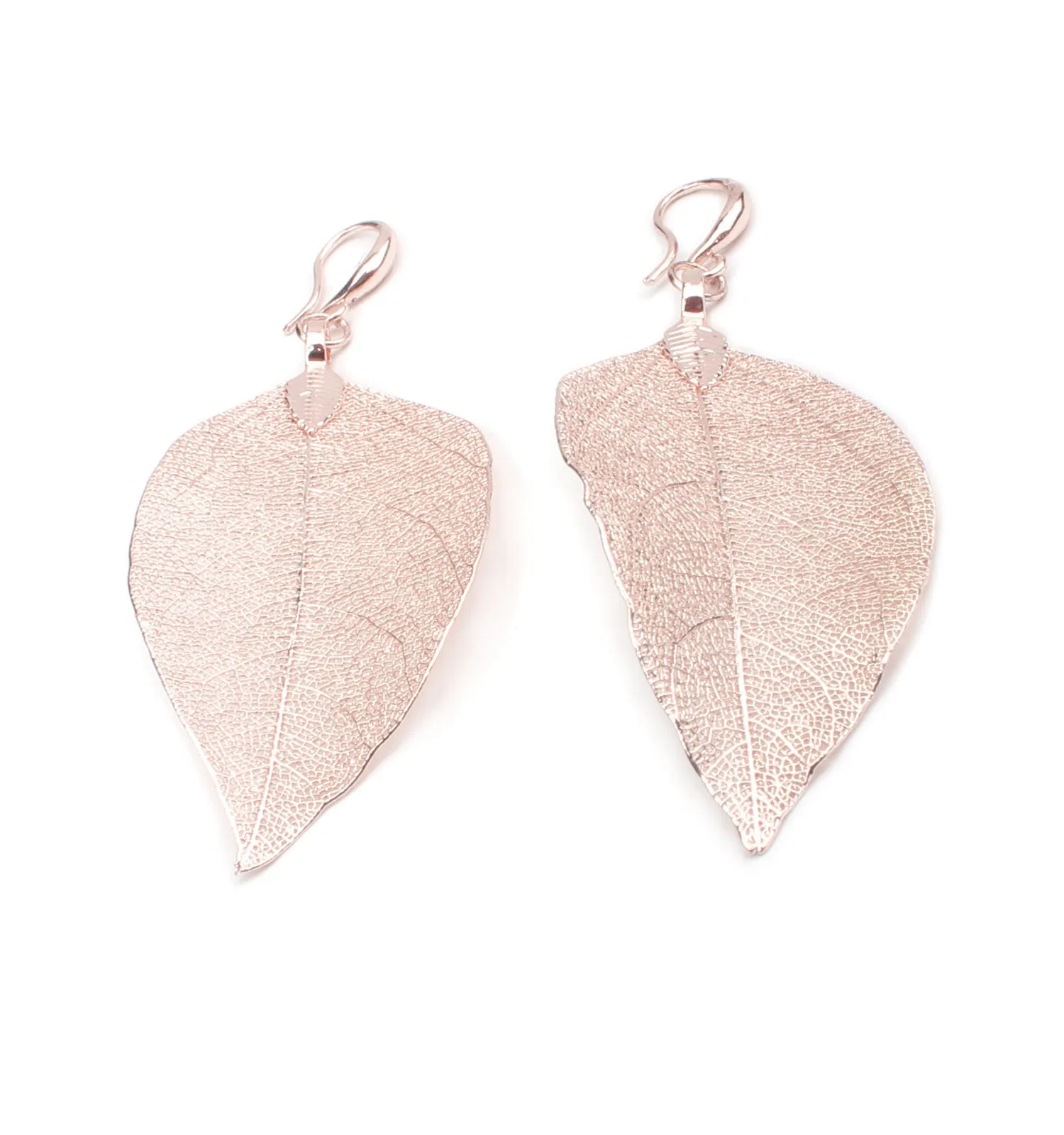 Natural Filigree Leaf Earrings