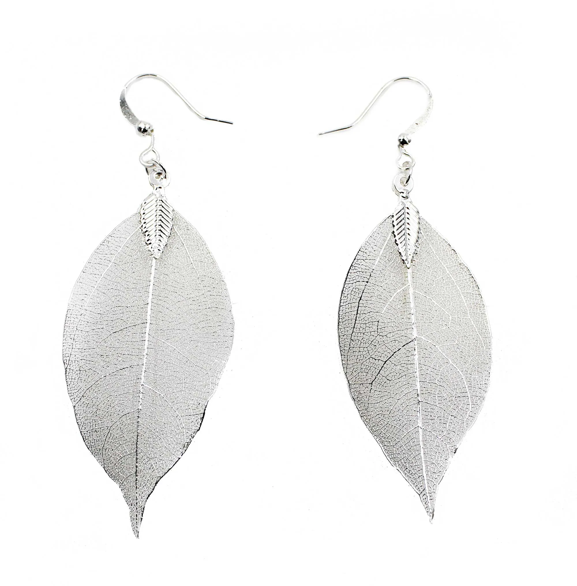 Natural Filigree Leaf Earrings