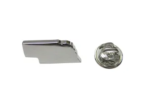 Nebraska State Map Shape Lapel Pin