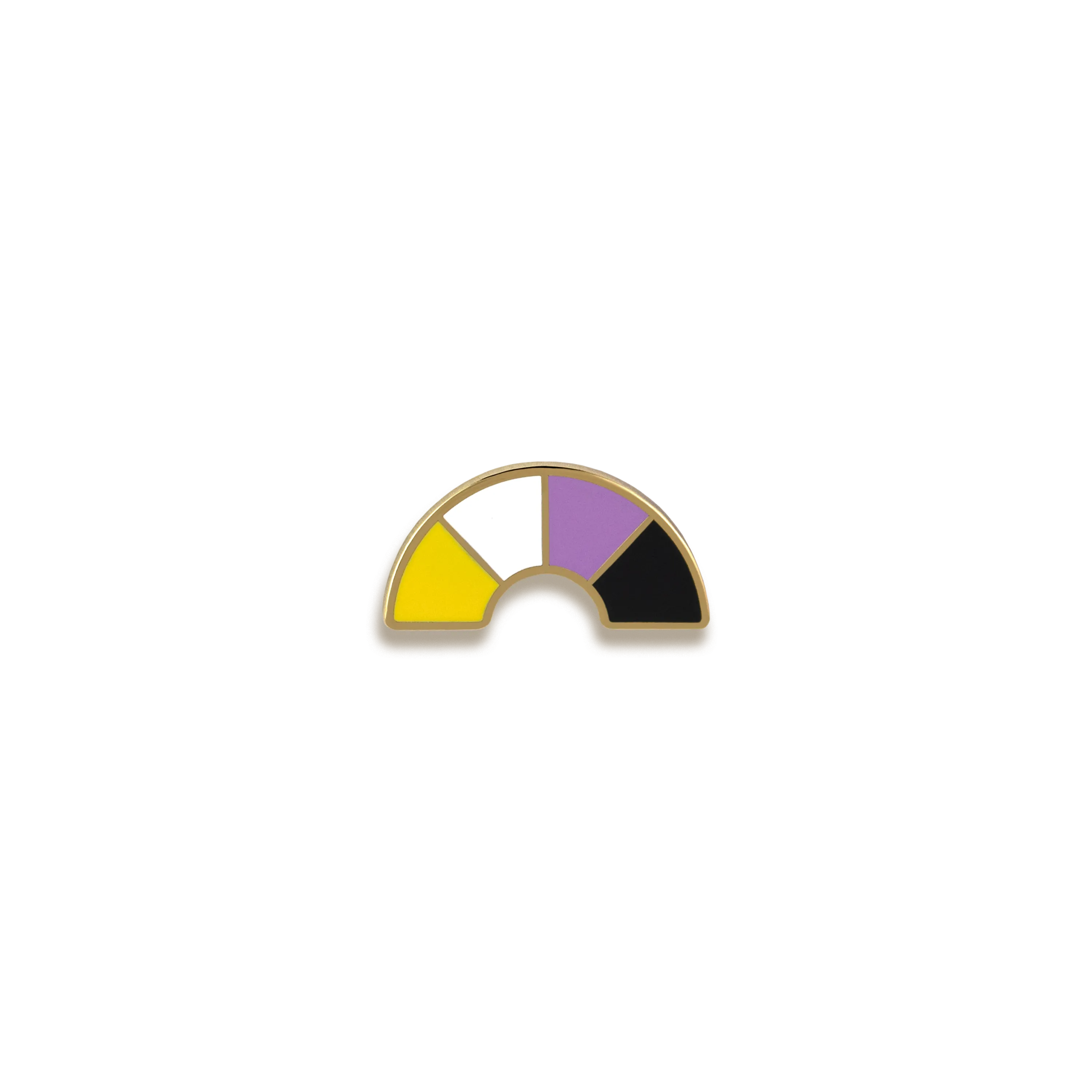Nonbinary Pride Enamel Pin by Pinultimate