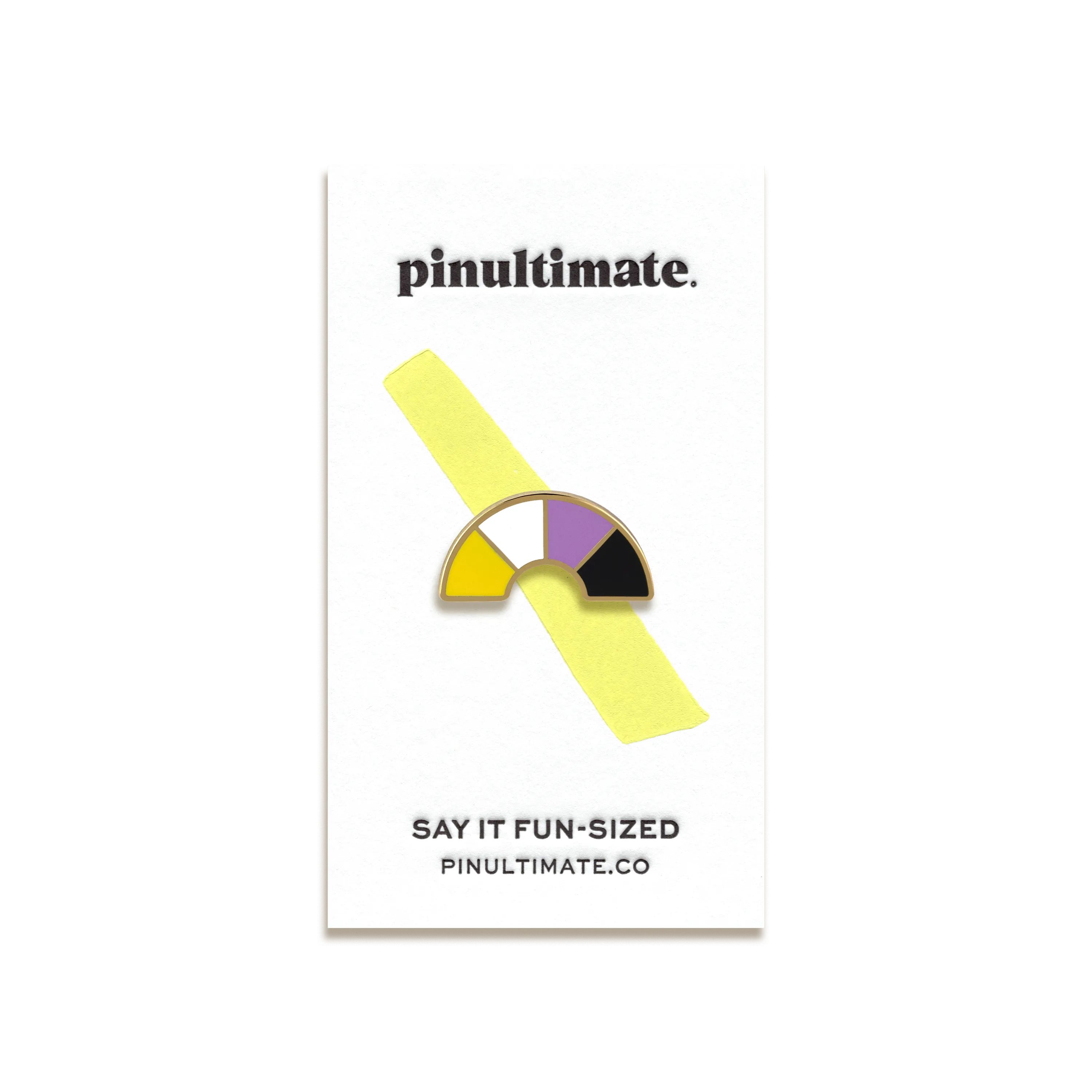 Nonbinary Pride Enamel Pin by Pinultimate