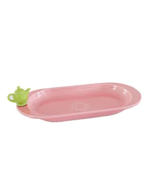 Nora Fleming Fiesta Bread Tray with Teapot Mini