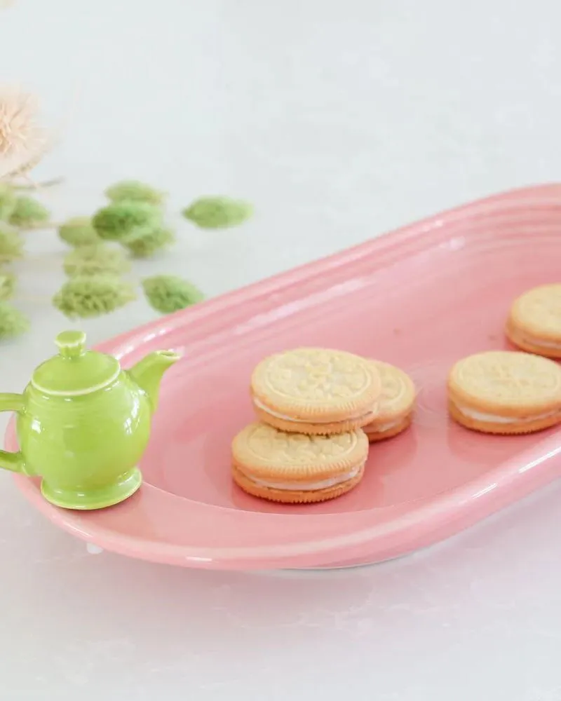 Nora Fleming Fiesta Bread Tray with Teapot Mini