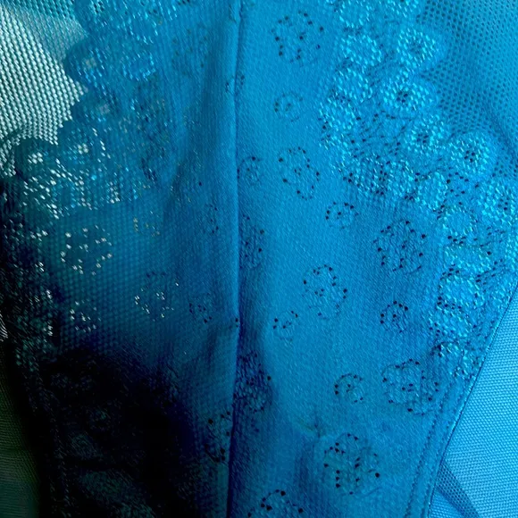 NWT VTG SexyOLGA Panties.Beautiful Lace &amp; ColorBlueAgate.S:M Perfect Condition🎉