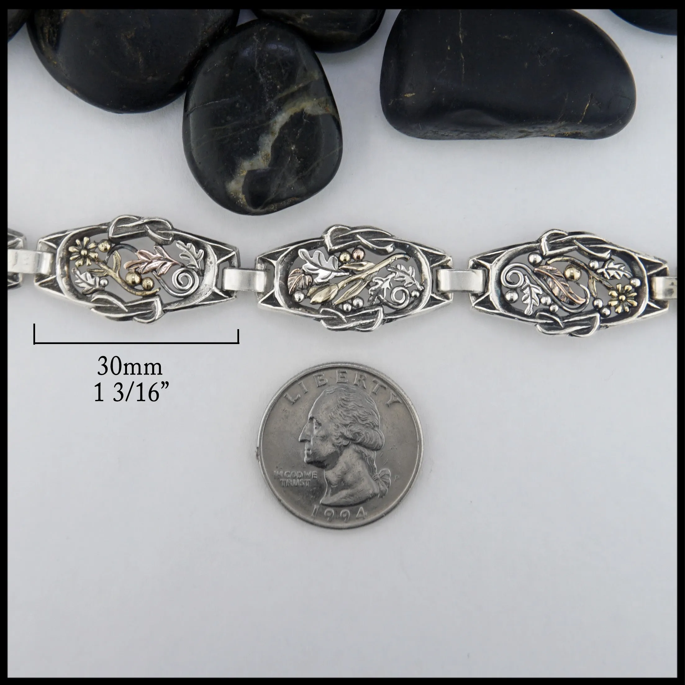 Oak Leaf Link Bracelet