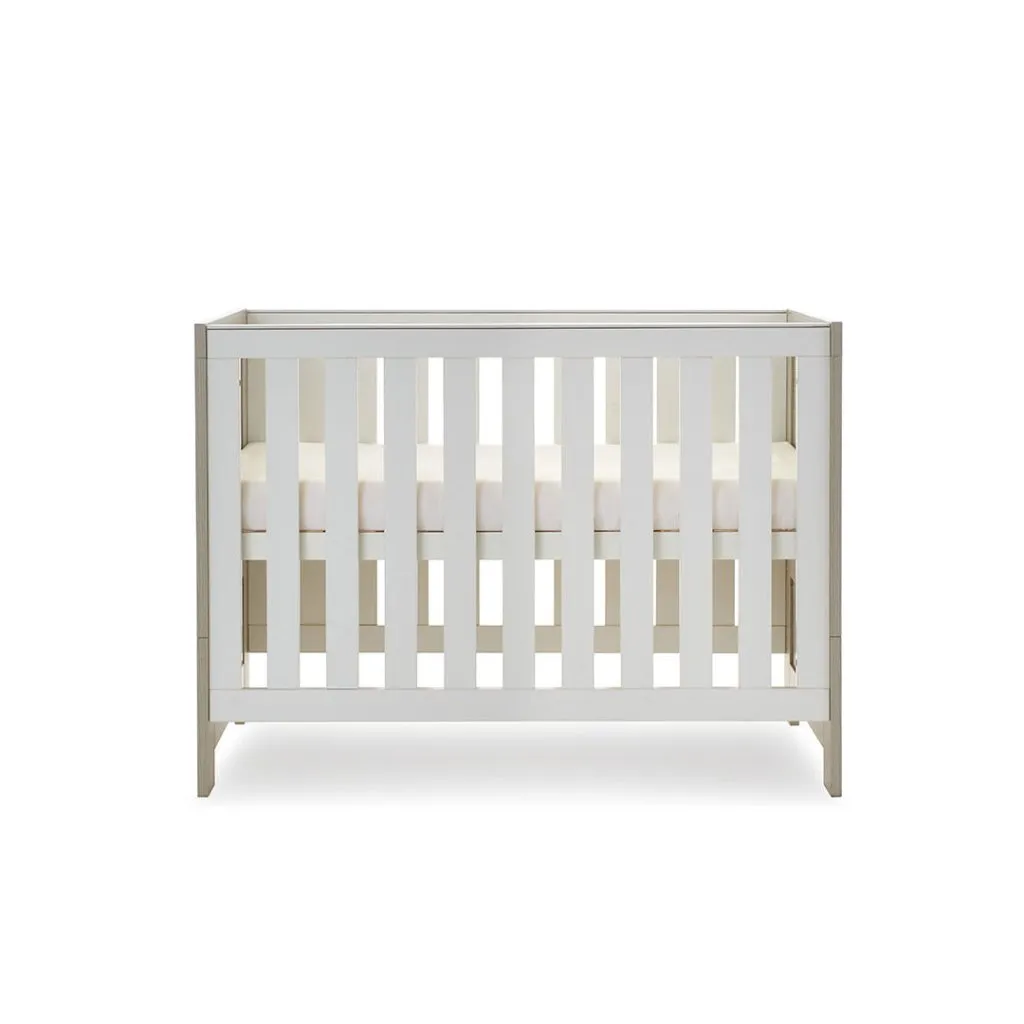 OBABY Nika Mini 2 Piece Room Set & Underdrawer - Grey Wash & White