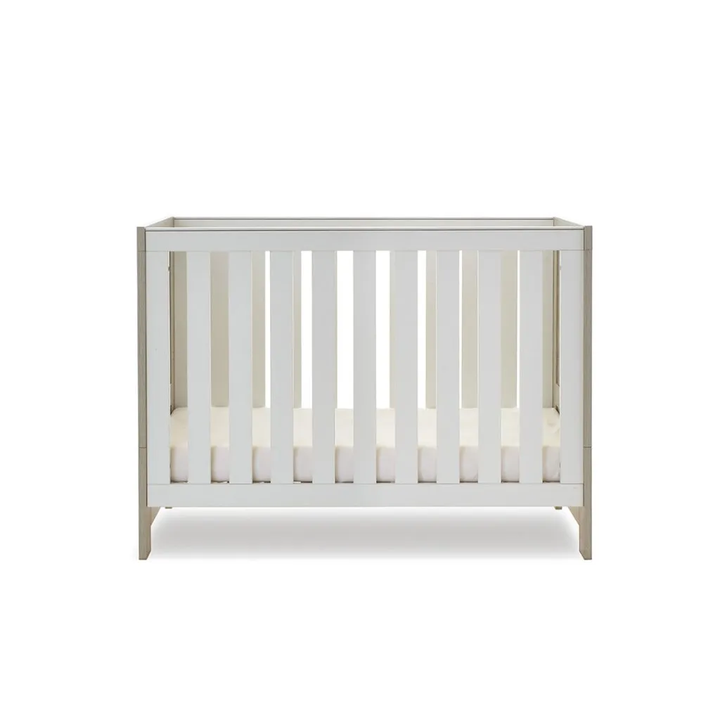 OBABY Nika Mini 2 Piece Room Set & Underdrawer - Grey Wash & White