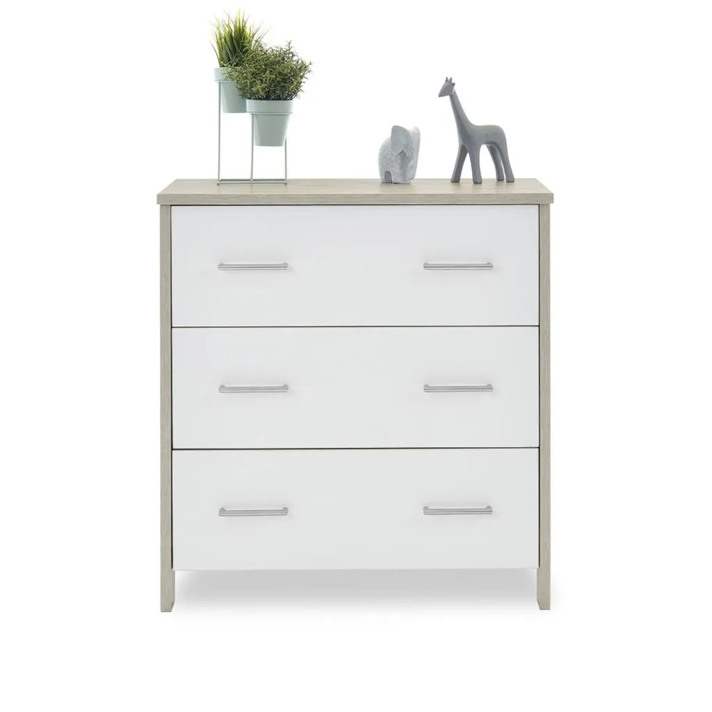 OBABY Nika Mini 3 Piece Room Set - Grey Wash & White