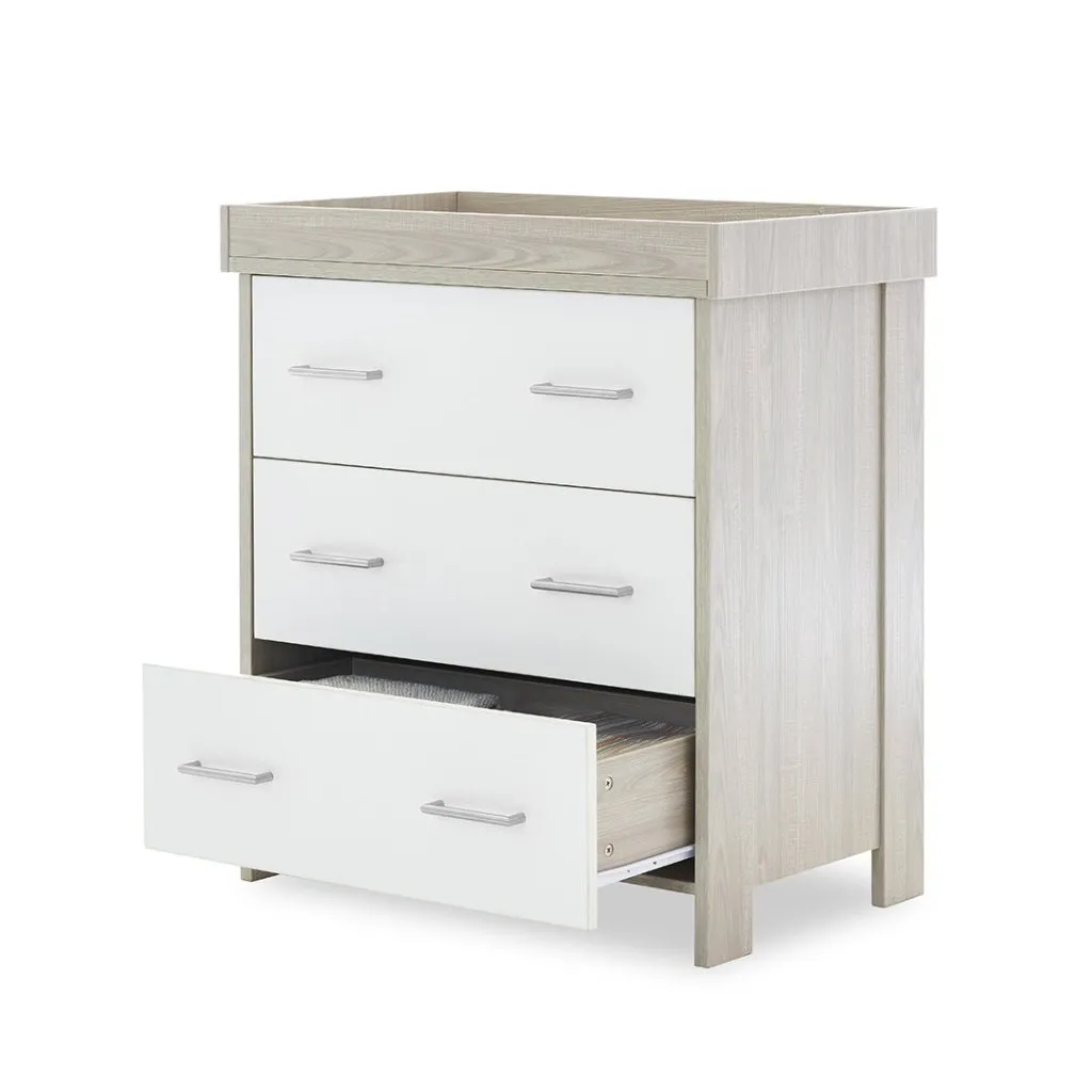 OBABY Nika Mini 3 Piece Room Set - Grey Wash & White