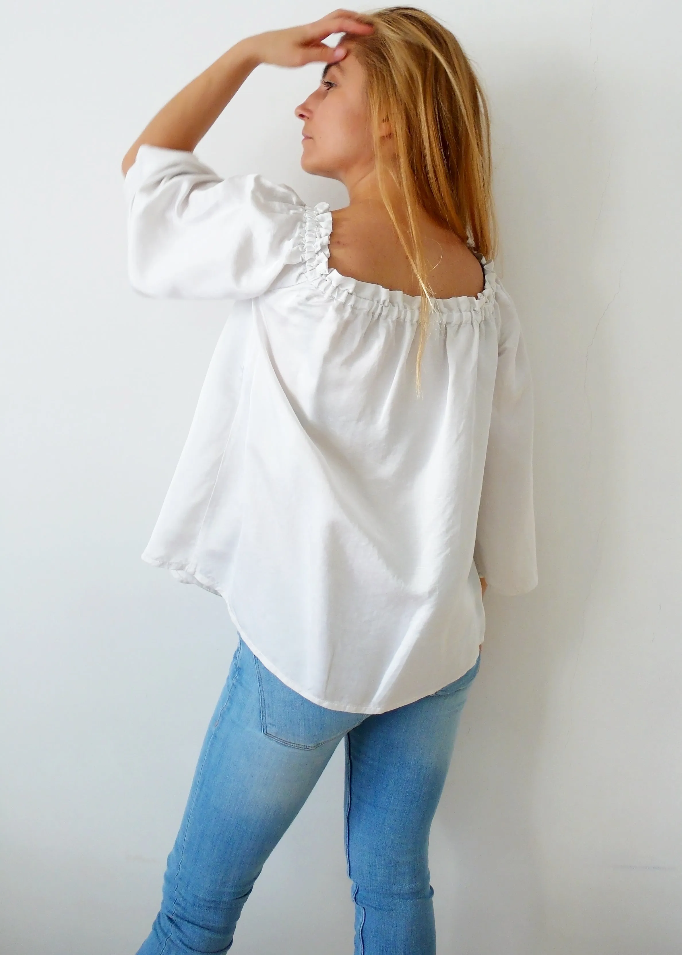 Off-shoulder Top and Dress Sewing Pattern N.79
