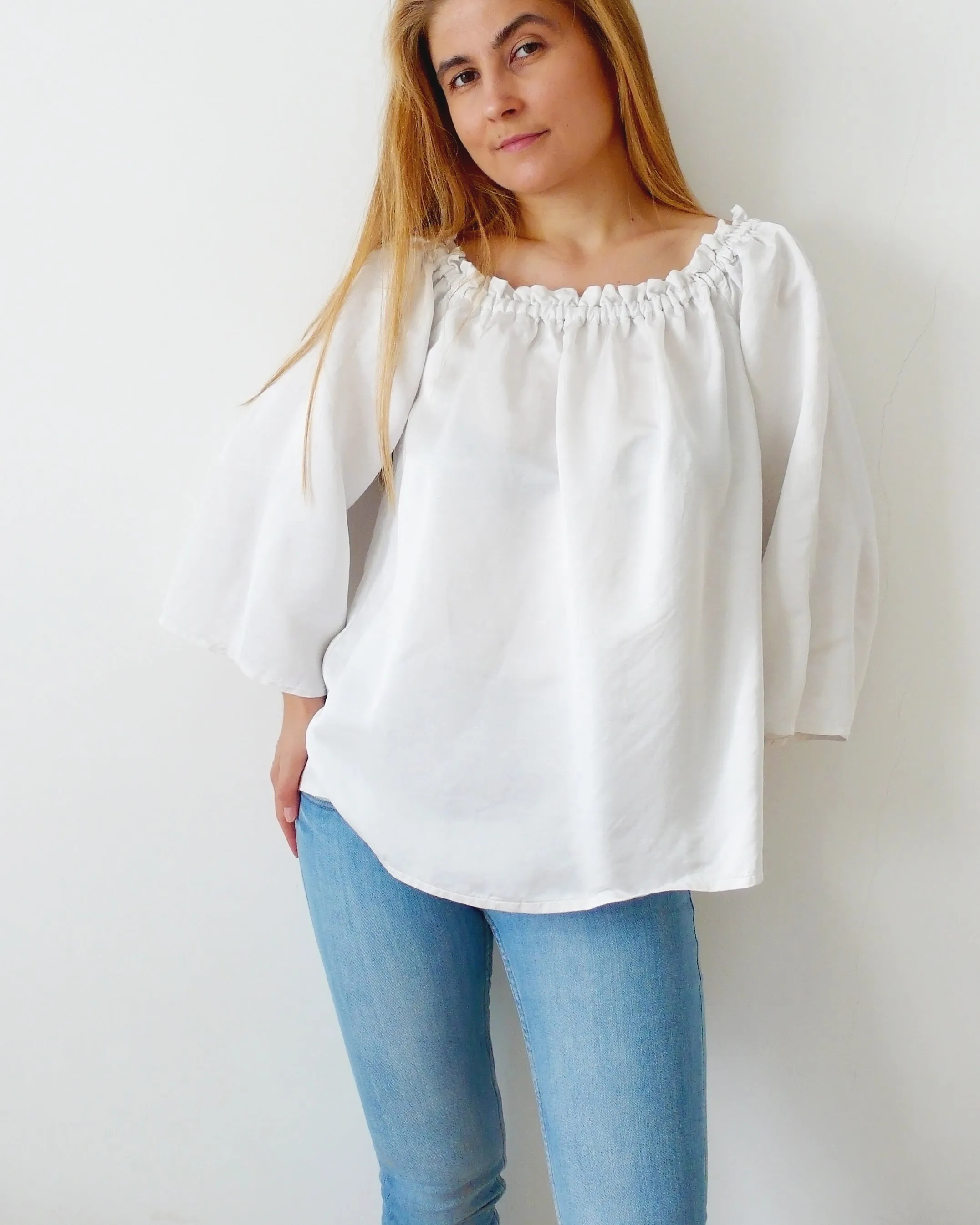 Off-shoulder Top and Dress Sewing Pattern N.79