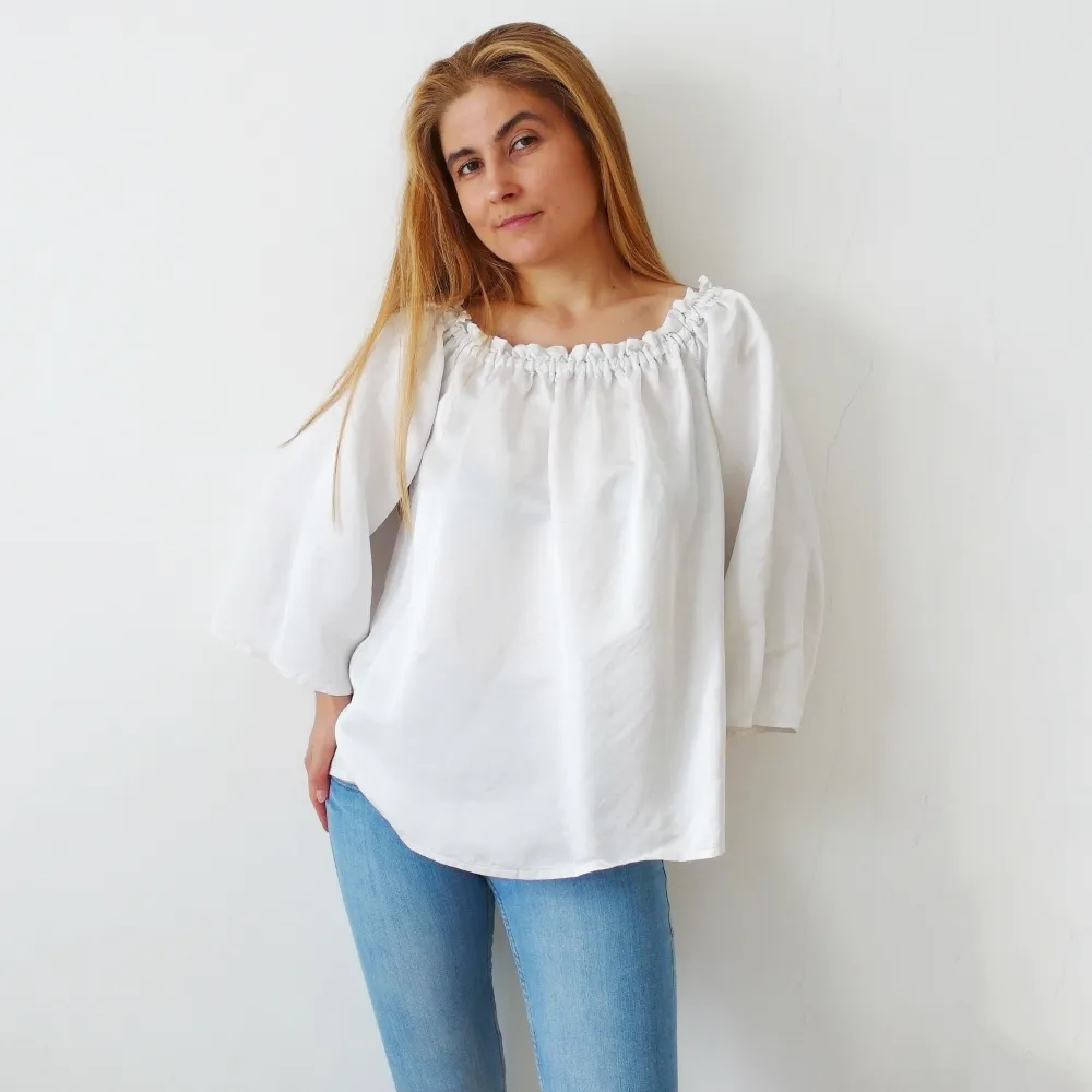 Off-shoulder Top and Dress Sewing Pattern N.79
