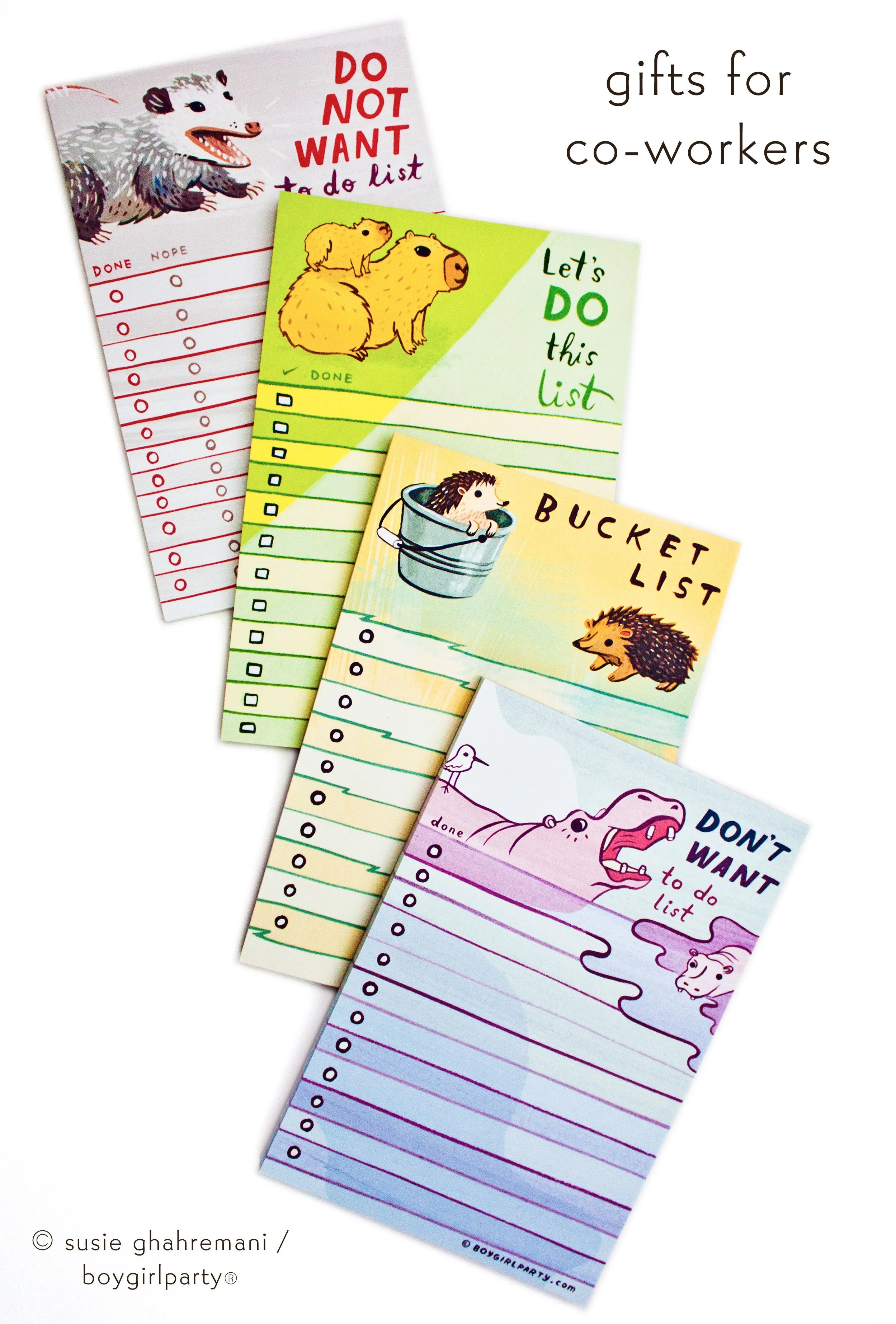 Opossum "Do Not Want To Do List" Notepad — Funny Possum Gifts