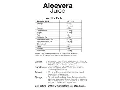 Organic Aloevera Juice (Nature-Land)