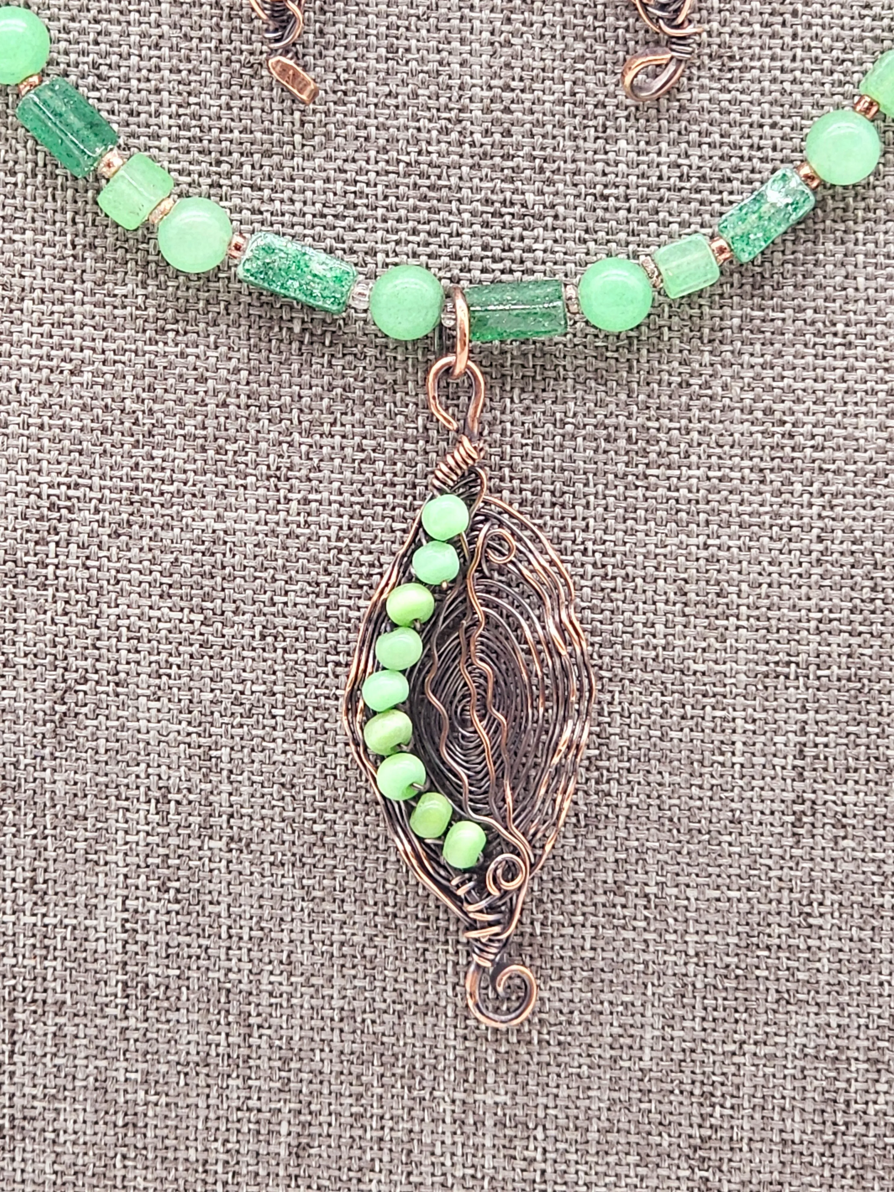 Organic Leaf Jewelry Set