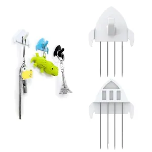 Panel Wall Clip Por Fabric Panels Paper Wall Metal Pin Cubicle Hooks Key Hangers 7pcs (White)