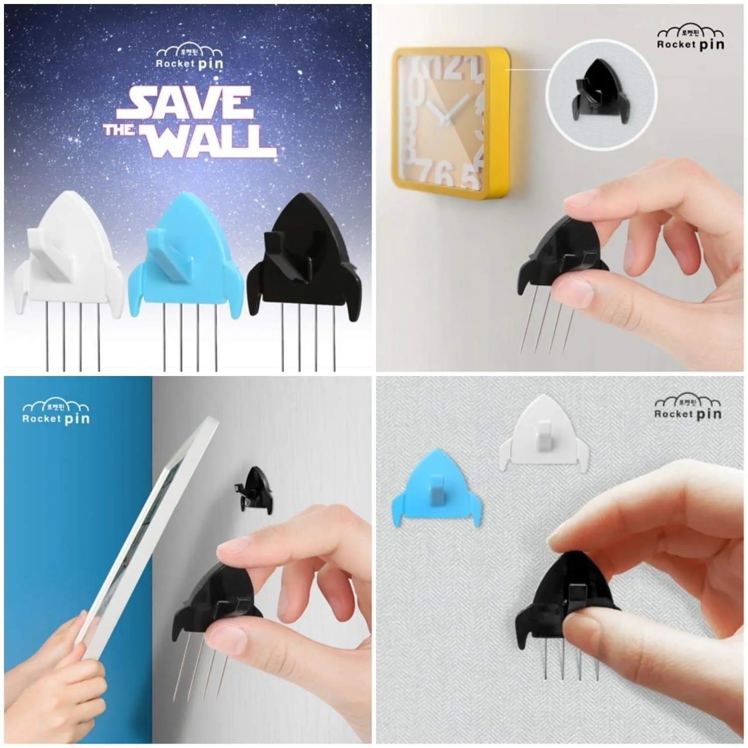 Panel Wall Clip Por Fabric Panels Paper Wall Metal Pin Cubicle Hooks Key Hangers 7pcs (White)