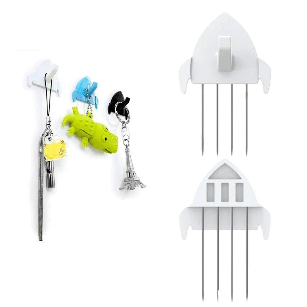 Panel Wall Clip Por Fabric Panels Paper Wall Metal Pin Cubicle Hooks Key Hangers 7pcs (White)