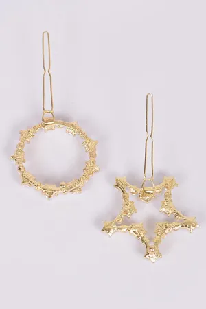 Pearl Star And Circle Hair Pin
