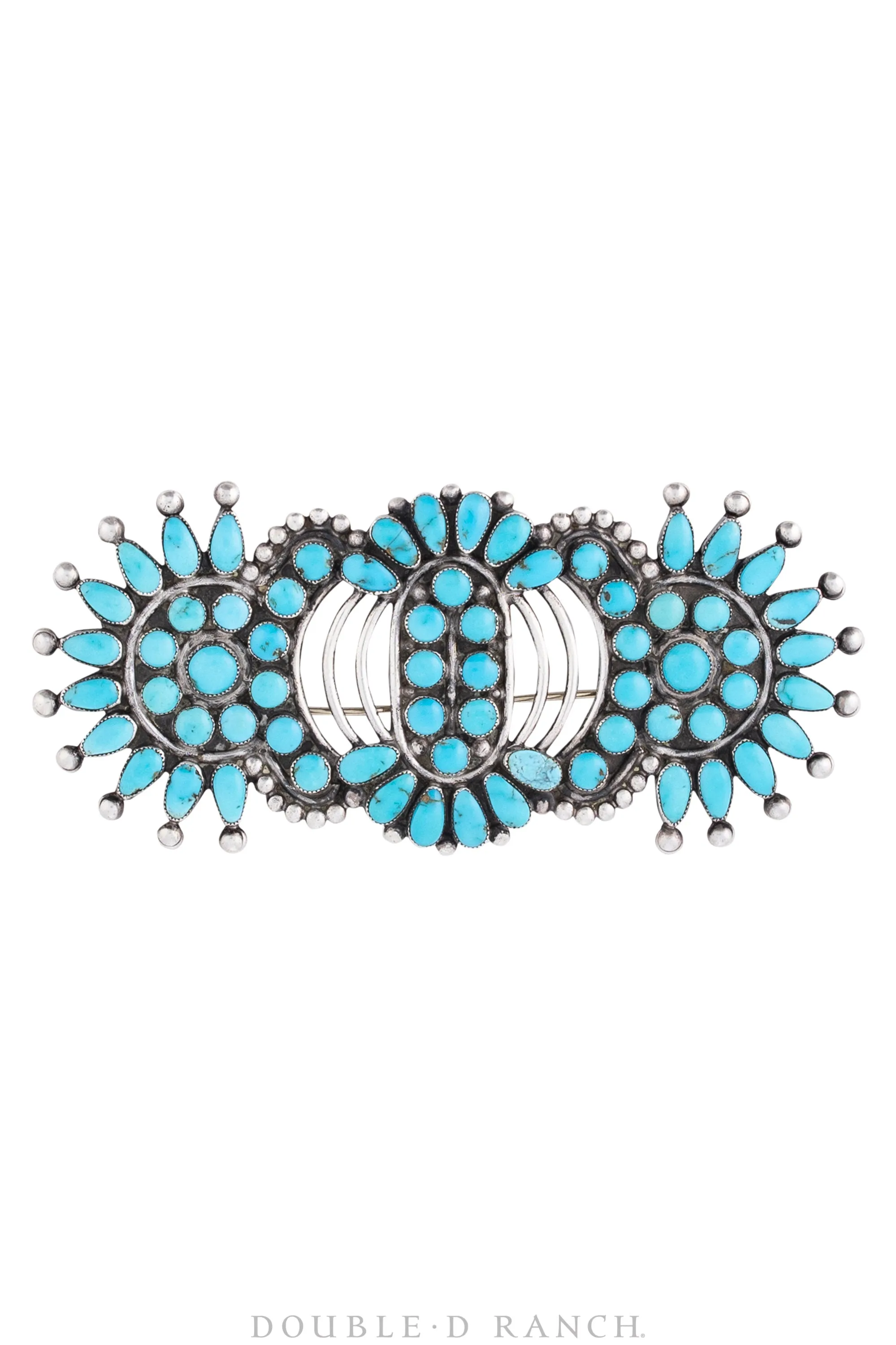 Pin, Cluster,  Turquoise, Bowtie, Hallmark, Vintage, 1950's, 690