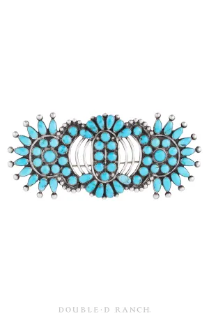 Pin, Cluster,  Turquoise, Bowtie, Hallmark, Vintage, 1950's, 690