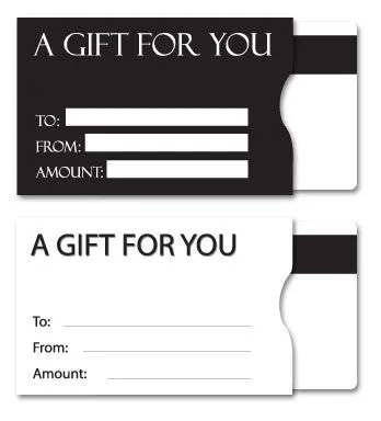 Plastic Gift Card Sleeves