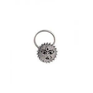 Powerful Goddess Silver Nose Pin - Pierced by MOHA