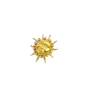 Pre-Owned Dilaro Diamond Sun Brooch