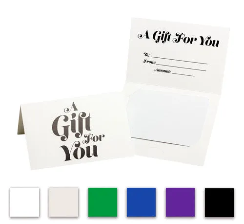 Pre-Printed Generic Folded Gift Card Holder
