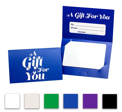 Pre-Printed Generic Folded Gift Card Holder