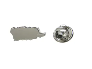Puerto Rico Map Shape Lapel Pin