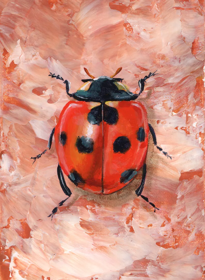 "Abundance" Ladybug Art Print